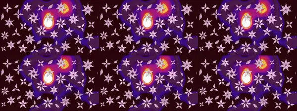 Bahar çiçekleriyle güzel bir çiçek deseni çizmişsin. Raster illüstrasyonu. Güzel kumaş deseni.