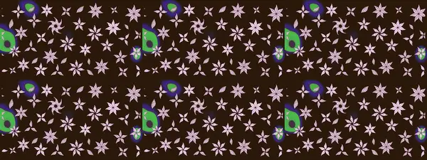 Tekstil, kumaş, kapaklar, duvar kağıtları, baskı, naylon, koleksiyon defteri, örgü, dekupaj için güzel bir eskiz. Millefleur 'lar. Küçük kahverengi çiçekli oldukça eski bir besin torbası deseni..