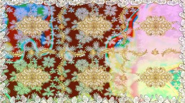 Klasik raster sarısı, kusursuz desen. Çiçek süsü kumaş deseni, cam, çiçek desenli altın elementli, nötr renklerde metal..