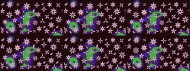 Tony 'nin kumaş kalıbını çiz. Küçük çiçekteki sevimli çiçek deseni. Modaya uygun kumaş deseni. Raster illüstrasyonu.