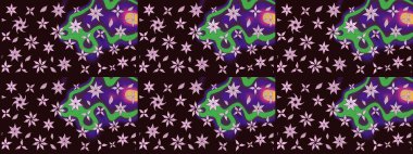 Güzel kumaş deseni. Küçük bir çiçekte eskiz deseni. Hoş bir çiçek geçmişi var. Raster illüstrasyonu.