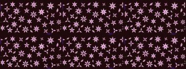 Çiçek tasarımı için inanılmaz bir kolaj cenneti tarzı. Parlak çiçekli kolaj çiçekleri kahverengi. Çiçekli zambaklar eskiz arka planı.