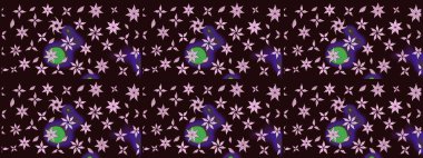 Sevgililer günü ve tebrik kartı konsepti için şık bir davetiye. Üst manzara, yumuşak stil. Kahverengi renkte manzaralı çiçek deseni. Çiçek kompozisyonu, el boyası, hassas şablon..