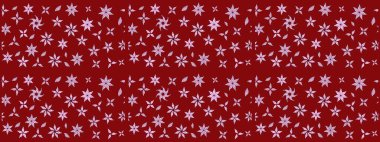 Hediye ambalaj kağıdı, tebrik kartları, posterler ve pankart tasarımı. Raster düz çiçek çizim deseni. Kırmızı renkte çiçekler.