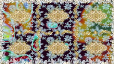 Kusursuz altın desenli bukleler. Tarafsız renklerde kusursuz desen. Raster altın pürüzsüz desen. Doğu tarzında altın elementler arabesk.