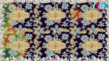 Geleneksel oryantasyon süsü. Altın elementlerle nötr renklerde altın desen. Klasik klasik klasik arka plan. Kusursuz klasik raster altın desenli.