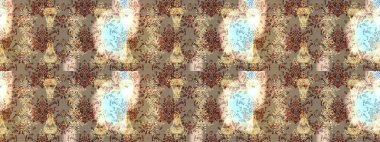 Çiçek ve yapraklı çiçek deseni. Küçük çiçekli şirin bir desen. Raster illüstrasyonu.