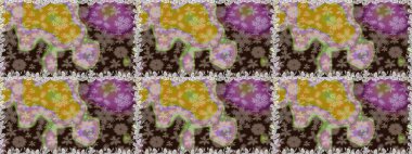 Sabıka fotoğraflarında, bebek kıyafetlerinde, duvar kâğıtlarında, paket kutularında falan kullanılabilir. Zarif, parlak ve pürüzsüz kahverengi çiçek deseni tasarımı.