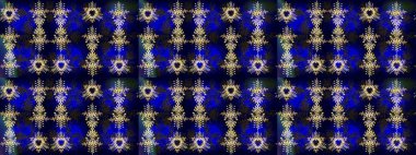 Raster illüstrasyonu. Renkli arka planda izole tatlı kar taneleri. Soyut mandala ya da tuhaf kar tanesi çizgisi sanat tasarımı.