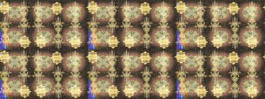 Renkli arka planda izole tatlı kar taneleri. Soyut mandala ya da tuhaf kar tanesi çizgisi sanat tasarımı. Raster illüstrasyonu.