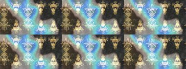 Küçük çiçekteki sevimli çiçek deseni. Raster deseni. Gri, mavi ve nötr renklerde yaz çiçekleri. Raster illüstrasyonu.