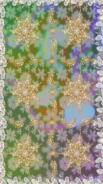 Altın elementlerle nötr renklerde altın desen. Kusursuz altın desen. Raster doğulu süsü.