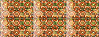 Raster altın desen. Altın elementli kahverengi renkler. Doğu tarzı arabesk. Raster illüstrasyonu. Kusursuz altın desenli bukleler..