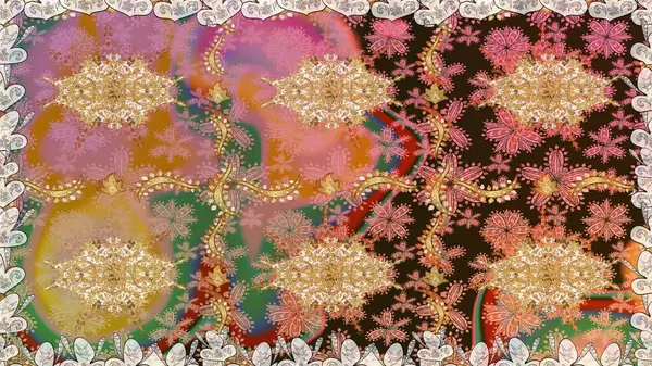 Kahverengi renkte altın kar taneleri. Sembol bayramı, yeni yıl kutlamaları, altın desenler. Noel altın kar tanesi kusursuz desen. Kış kar dokusu duvar kağıdı.