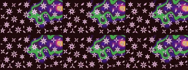 Güzel kumaş deseni. Küçük bir çiçekte eskiz deseni. Hoş bir çiçek geçmişi var. Raster illüstrasyonu.