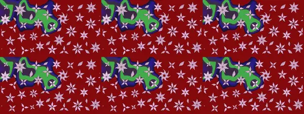 Botanik çizim kalıbı. Organik elementler. Raster deseni. Suluboya etkisi.