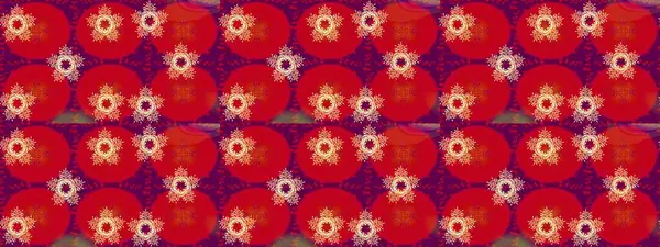 Grafiksel element dekorasyonu. Kırmızı, mor ve turuncu kar tanesi işareti. Düz dizayn. Kar Tanesi Mozaik ikonu. Raster illüstrasyonu. Sembol kışı, donmuş, Noel, yeni yıl tatili.