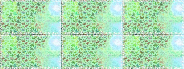 Kıyafetler, erkekler, kızlar ve duvar kağıtları için soyut, pürüzsüz desen. Boyama kitabı için uçan farklı güzel kelebekler. Böceklerle kusursuz bir arka plan. Raster illüstrasyonu.