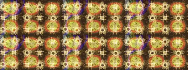 Raster illüstrasyonu. Turuncu, sarı ve kahverengi renkli kristal kar taneleri.