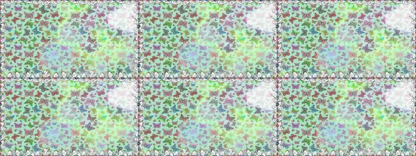 Şirin kelebek nötr raster deseni. Giysi tasarımı için dekorasyon. Kusursuz..