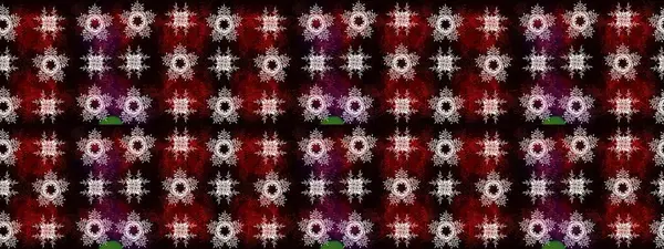 Güzel bir kış süsü. Renkli kar taneleri Raster çizimi. Siyah, kahverengi ve kırmızı kar tanelerinden izole edilmiş..