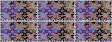 Raster Modaya uygun kumaş deseni. Renkli Bahar Temalı Kusursuz Arkaplan. Düz Çiçek Elementleri Tasarımı. Gri ve nötr renkli şirin çiçek deseni.