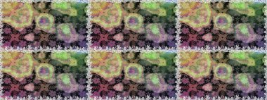 Suluboya tarzında gri renkli çiçekler. Gri renkli çiçeklerle kusursuz çiçek deseni.