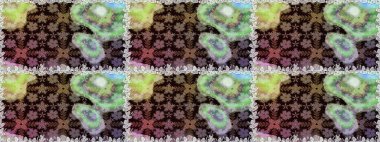 Raster suluboya çiçek deseni, narin çiçekler, tarafsız çiçekler, tebrik kartı şablonu. Güzel kumaş deseni.