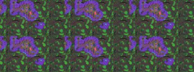 Raster suluboya çiçek deseni, narin çiçekler, yeşil, gri ve kahverengi çiçekler, tebrik kartı şablonu. Güzel kumaş deseni.