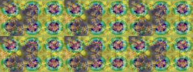 Renkli elementlerle Raster ilginç desen