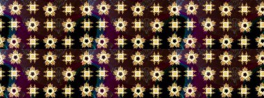 Bokeh kahverengisi, siyah, sarı ve kar taneleri olan dekoratif Noel arkaplanı. Raster illüstrasyonu.