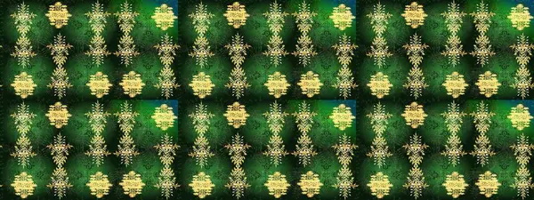 Yeni yıl kar tanesi. Yeşil, gri ve sarı renkler üzerine şirin soyut kar tanesi raster tasarımı. Düz kar karalama ikonları, kar taneleri silueti Noel afişi için, kartlar.