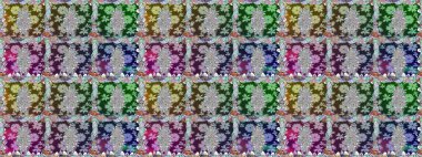 Tarafsız bir arkaplanda. Çocuksu tasarım. Tekstil, kumaş, ambalaj, hatıra defteri için hoş bir çiçek arkaplanı. Elle çizilmiş karalama çiçekleri ile pürüzsüz desen.