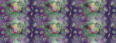 Kızılderili desenli desenli desenli şal deseni. Etnik Mandala süsü. Raster Henna dövme stili. Tekstil, tebrik kartı, boyama kitabı, telefon kılıfı baskısı için kullanılabilir.