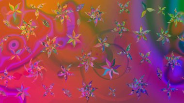 Raster Hip kumaş deseni. Eskiz Vintage Çiçek Deseni.