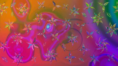 Tekstil veya kitap kapakları, imalat, duvar kağıtları, baskı, hediye paketi ve yapıştırma kitabı için çiçek eskizi geçmişi. Raster illüstrasyonu. Küçük ölçekli çiçeklerdeki basit sevimli desen.