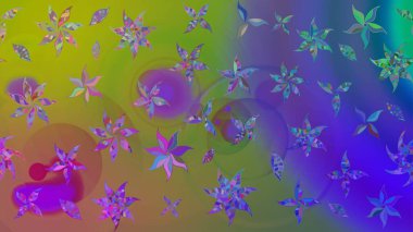 Kabile sanatı boho baskısı, klasik çiçek arkaplanı. Arkaplan dokusu, duvar kağıdı, mor renkli çiçek teması. Soyut etnik raster çizim kalıbı.