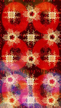 Raster illüstrasyonu. Kırmızı renkte şirin bir tekstil. Çiçek arkaplan. Renkli çizim kalıbı. Çiçek duvar kağıdı.