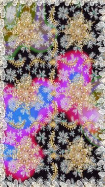 Gri renklerde altın tekrarlayan elementlerle soyut arkaplan. Kusursuz oryantal klasik altın desen.