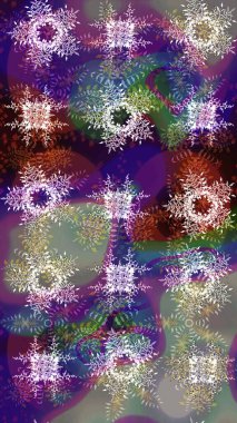 Muhteşem tasarım posteri, kapak resmi, mor, nötr ve gri renkli kart tasarımı. Retro tarzı doku, soyut kış elementleri. Son moda kar taneleri ve elementler onun kartlarını gösteriyor. Kar taneleri tasarımı.