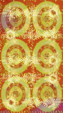 Güzel dekorasyon. İllüstrasyon kar tanesi. Kışın sembolü. Sarı, turuncu ve nötr renklerde suluboya kar taneleri.