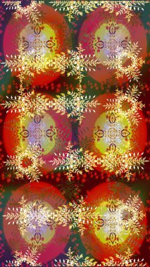 Soyut kar taneleri arkaplanda izole edilmiş düz dizayn. Raster illüstrasyonu. Raster kar taneleri arka planda. Kar taneleri deseni. Kar tanesi renkli desen.