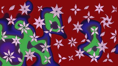 Raster Hip kumaş deseni. Eskiz Vintage Çiçek Deseni.