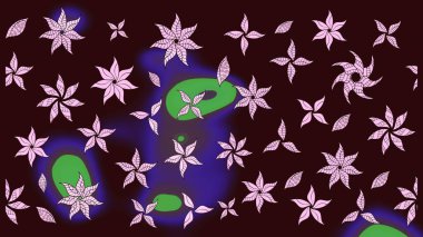 Çiçek rengi eskiz deseni. Klasik taslak çizimi. Raster çiçek izi..