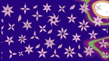 Raster çiçekli arka plan. Renkli Yaz Temalı eskiz kalıbı. Güzel kumaş deseni. Güzel eskiz şekli. Yazdır. Düz Çiçek Elementleri Tasarımı.