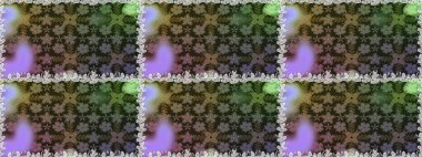 Millefleur 'lar. Tekstil, kumaş, kapaklar, duvar kağıtları, baskı, naylon, yapıştırma, örgü, dekupaj için çiçeksiz arkaplan. Küçük gri çiçekli oldukça eski bir besin torbası deseni..