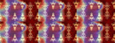 Raster illüstrasyonu. Küçük çiçekteki sevimli çiçek deseni. Modaya uygun kumaş deseni. Tony 'nin kumaş desenini çiz.