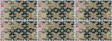 Çiçek arkaplan. Gri renkli şirin tekstil tarzında. Raster illüstrasyonu. Çiçek duvar kâğıdı. Renkli, pürüzsüz desen.