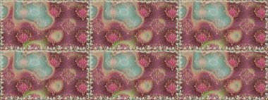 Vadinin çiçekleri kahverengi renklerde. Kusursuz bir arka plan modeli. Raster - stok. Suluboya, elle çizilmiş.