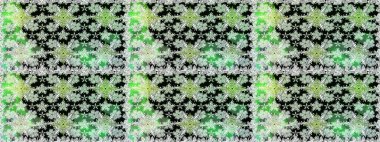 Tomurcukları papatya çiçekleri olan sevimli bir çiçek deseni. Miles Fleur, süslü püslü bir süs. Kusursuz bir geçmişi var. Raster illüstrasyonu. Kumaş, tekstil, duvar kağıdı baskısı için. Antika retro tarzı.